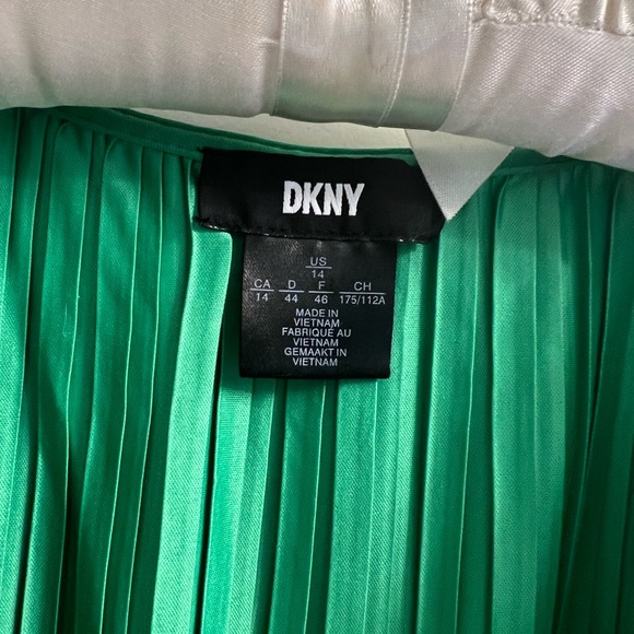 DKNY Emerald Green Cocktail Dress Size 14 - Picture 5 of 5